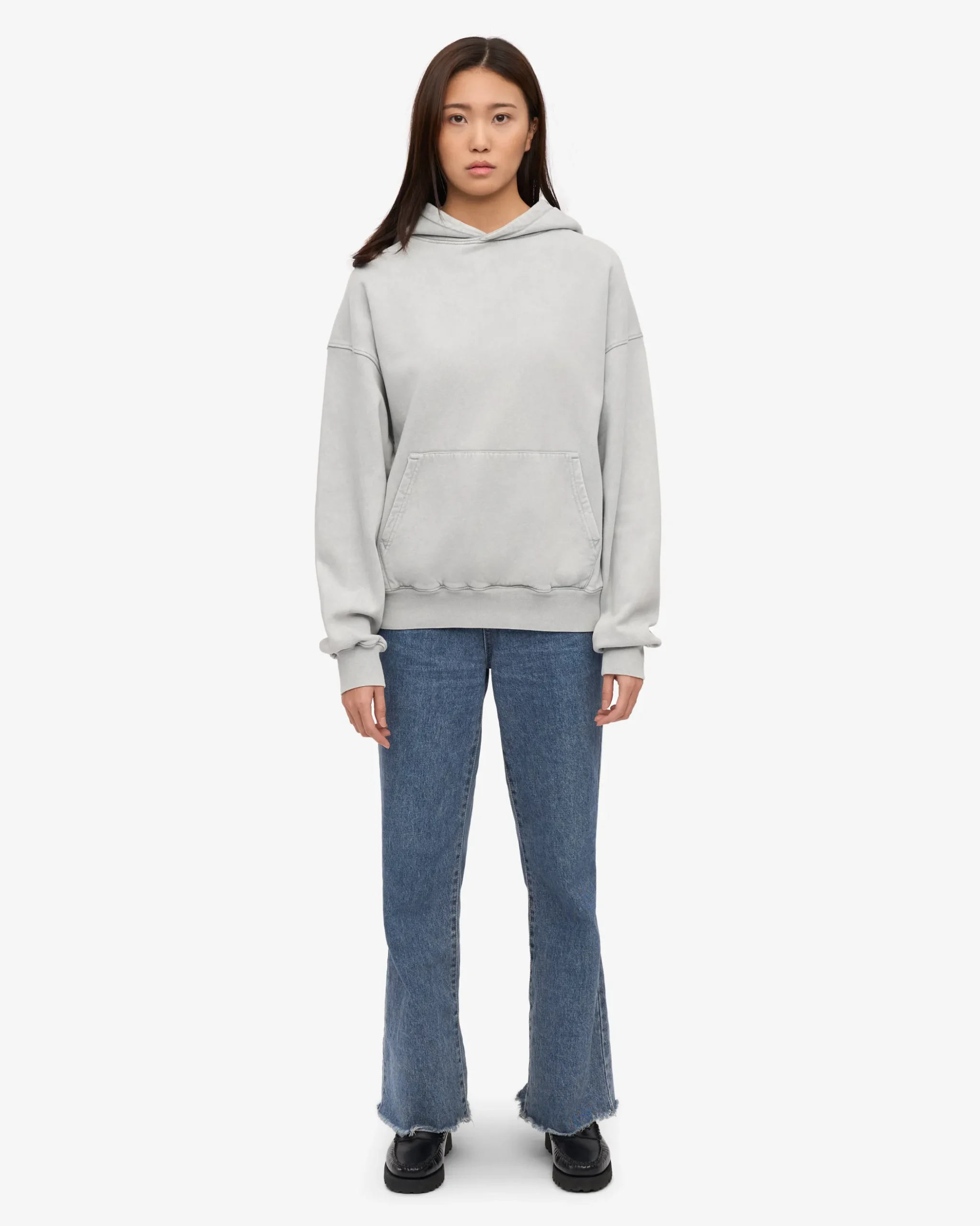 Organic Oversized Hood - Faded Grey