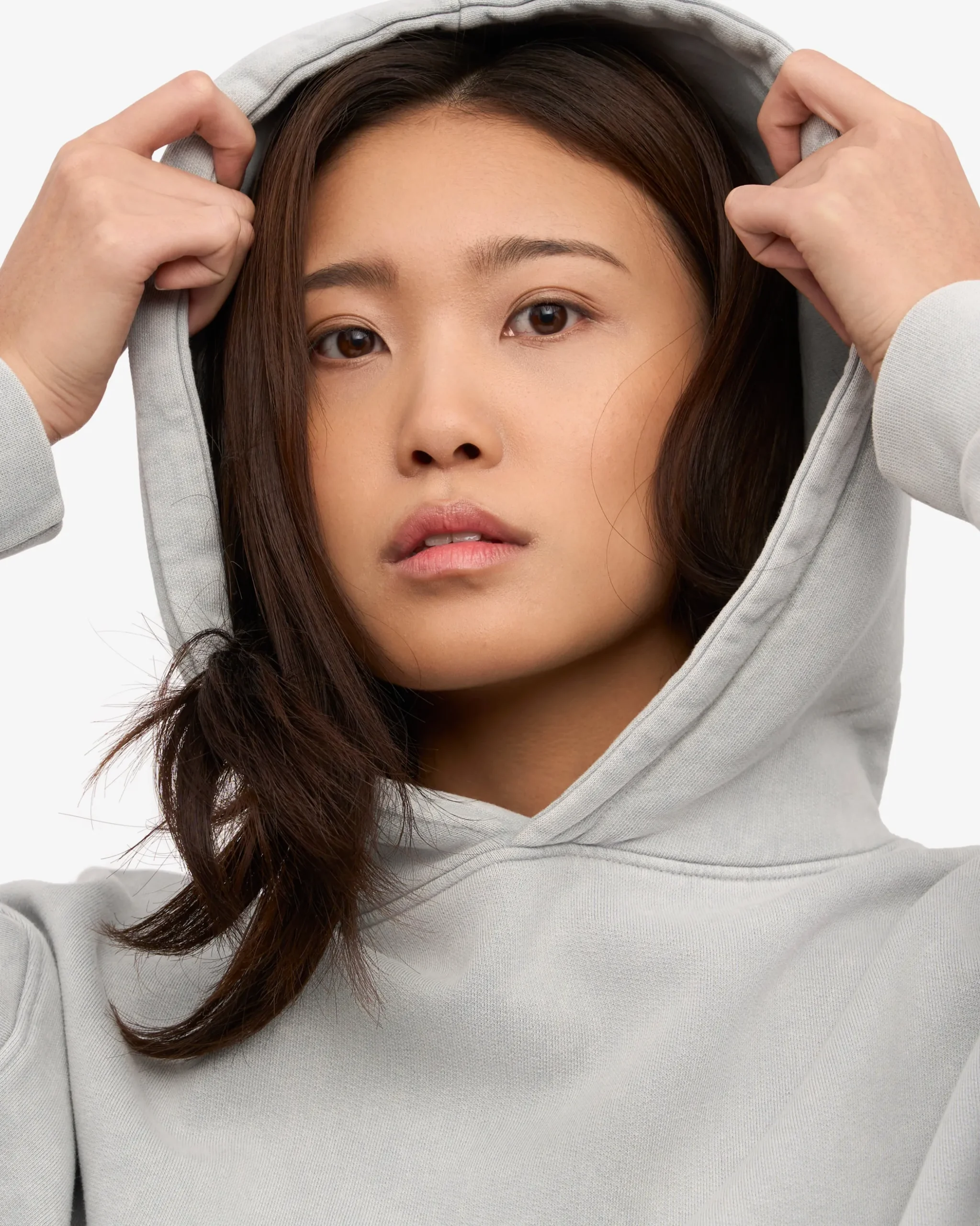 Organic Oversized Hood - Faded Grey
