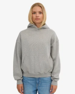 Organic Oversized Hood - Heather Grey