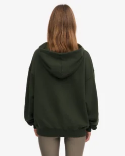 Organic Oversized Hood - Hunter Green
