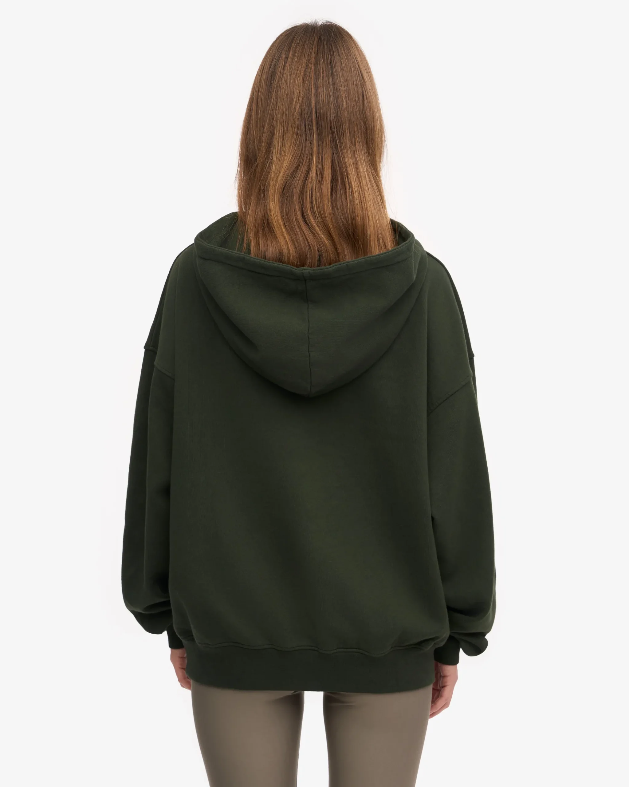Organic Oversized Hood - Hunter Green
