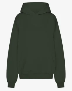 Organic Oversized Hood - Hunter Green