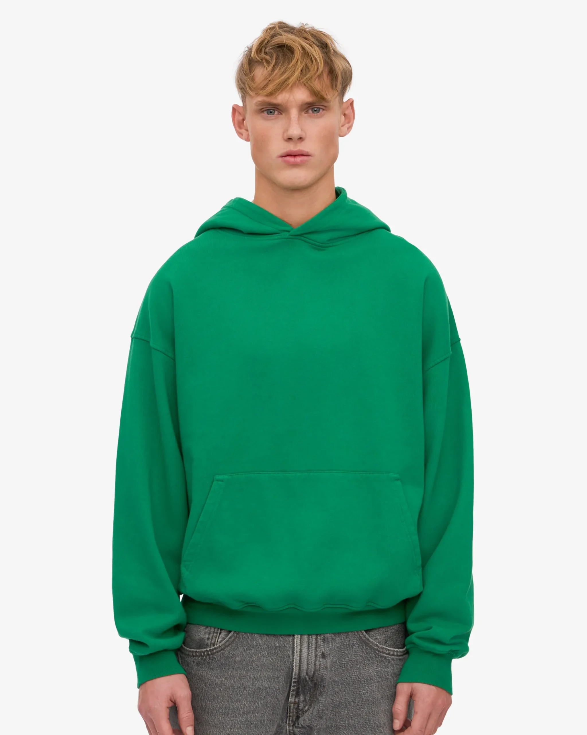 Organic Oversized Hood - Kelly Green