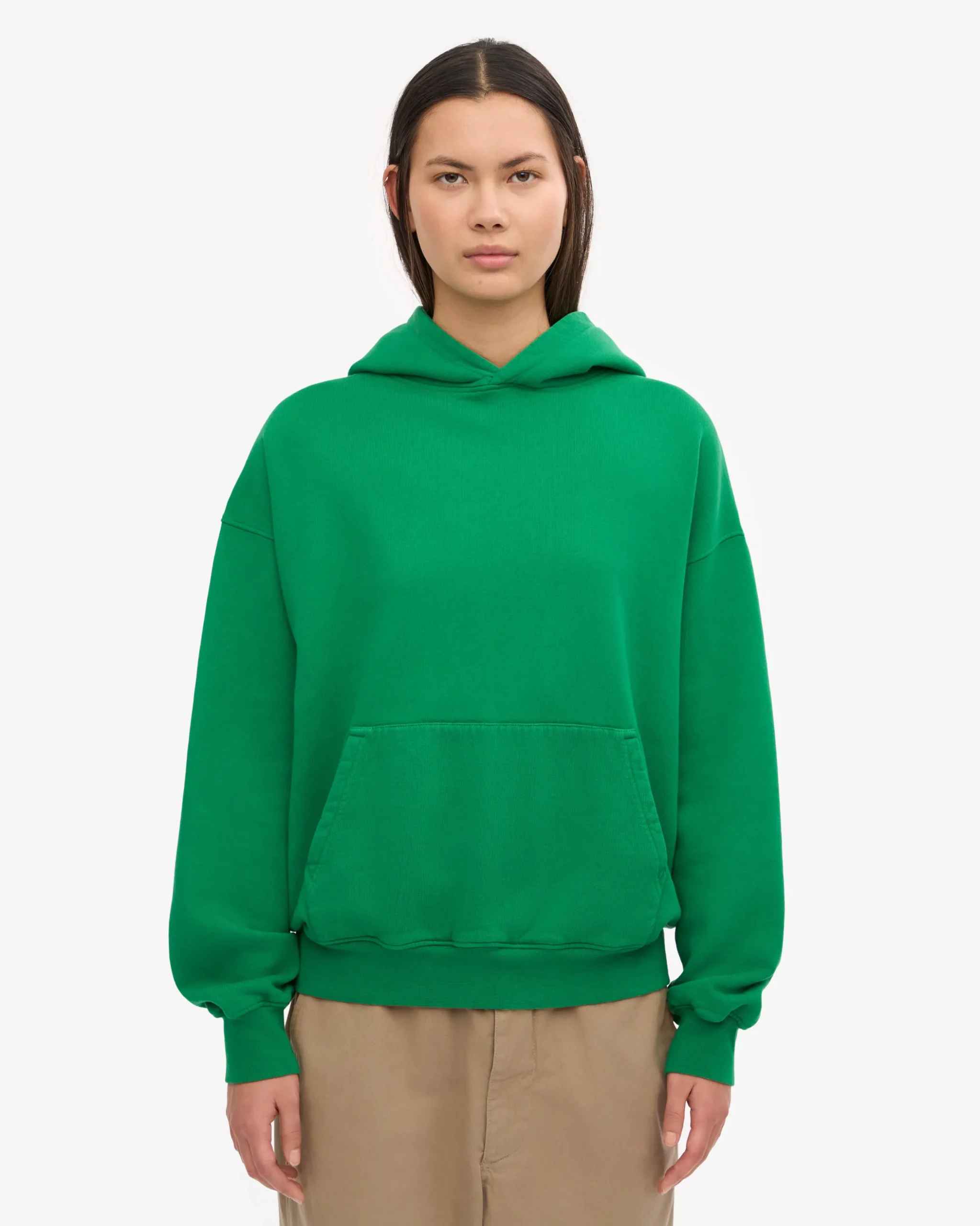 Organic Oversized Hood - Kelly Green
