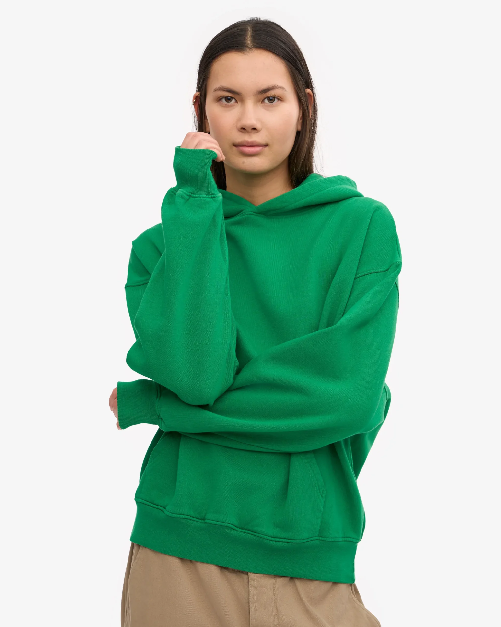 Organic Oversized Hood - Kelly Green