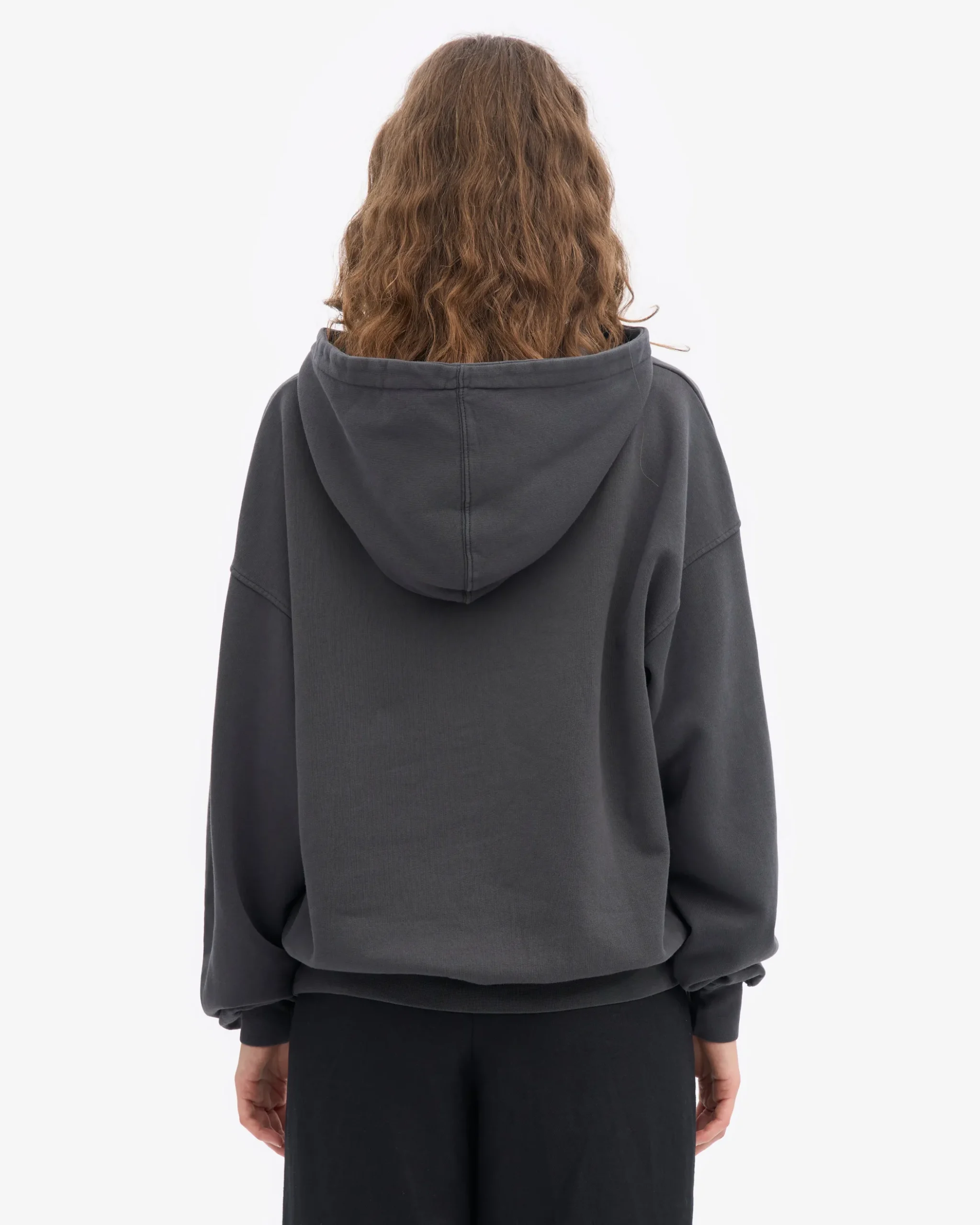 Organic Oversized Hood - Lava Grey