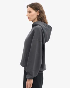 Organic Oversized Hood - Lava Grey
