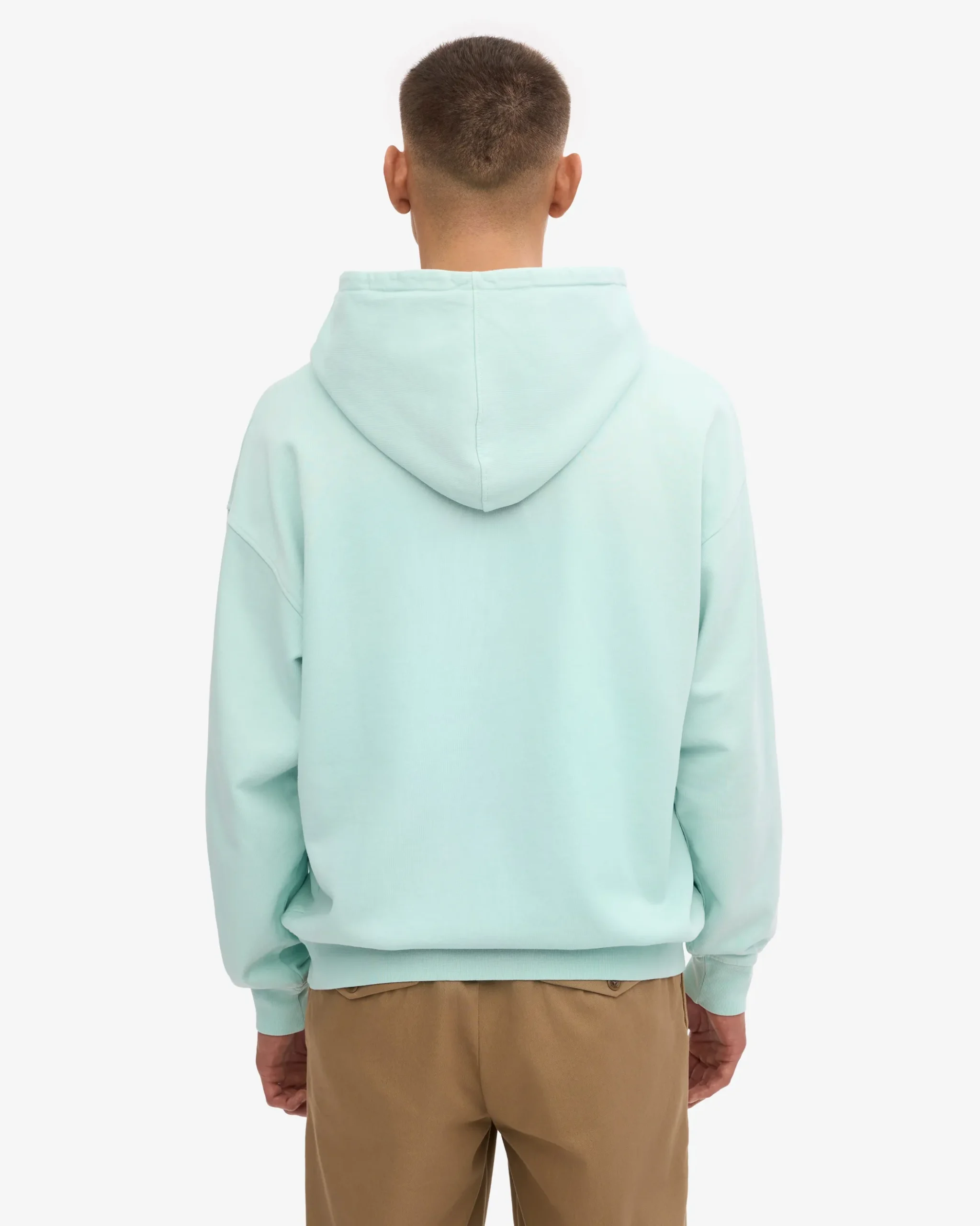 Organic Oversized Hood - Light Aqua