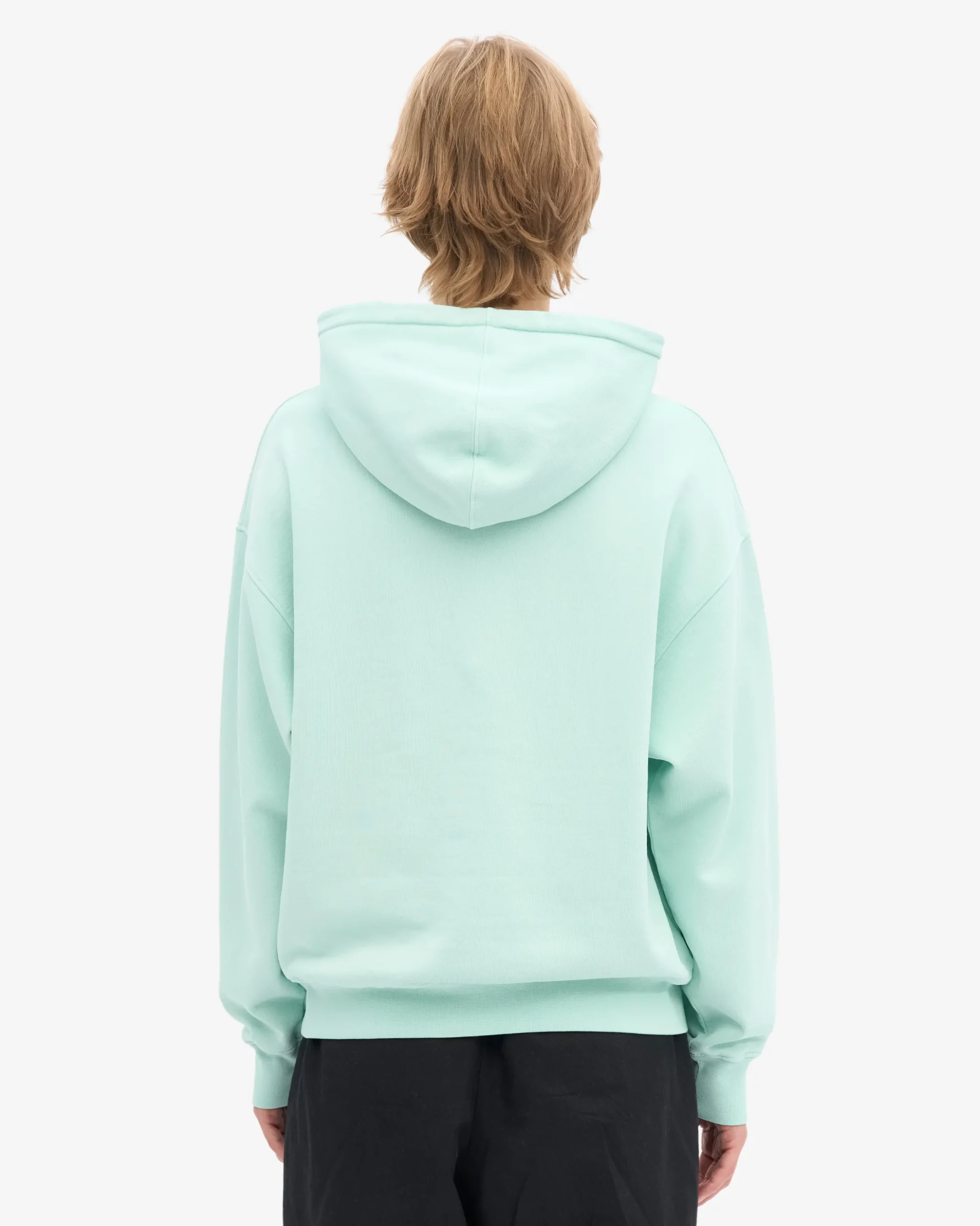Organic Oversized Hood - Light Aqua