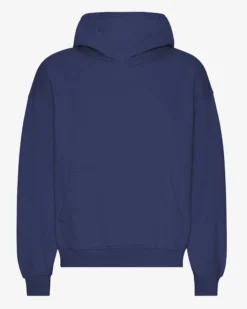 Organic Oversized Hood - Marine Blue