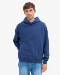 Organic Oversized Hood - Marine Blue