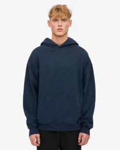 Organic Oversized Hood - Navy Blue