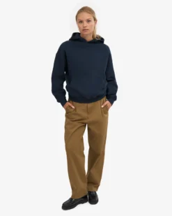 Organic Oversized Hood - Navy Blue
