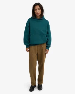 Organic Oversized Hood - Ocean Green