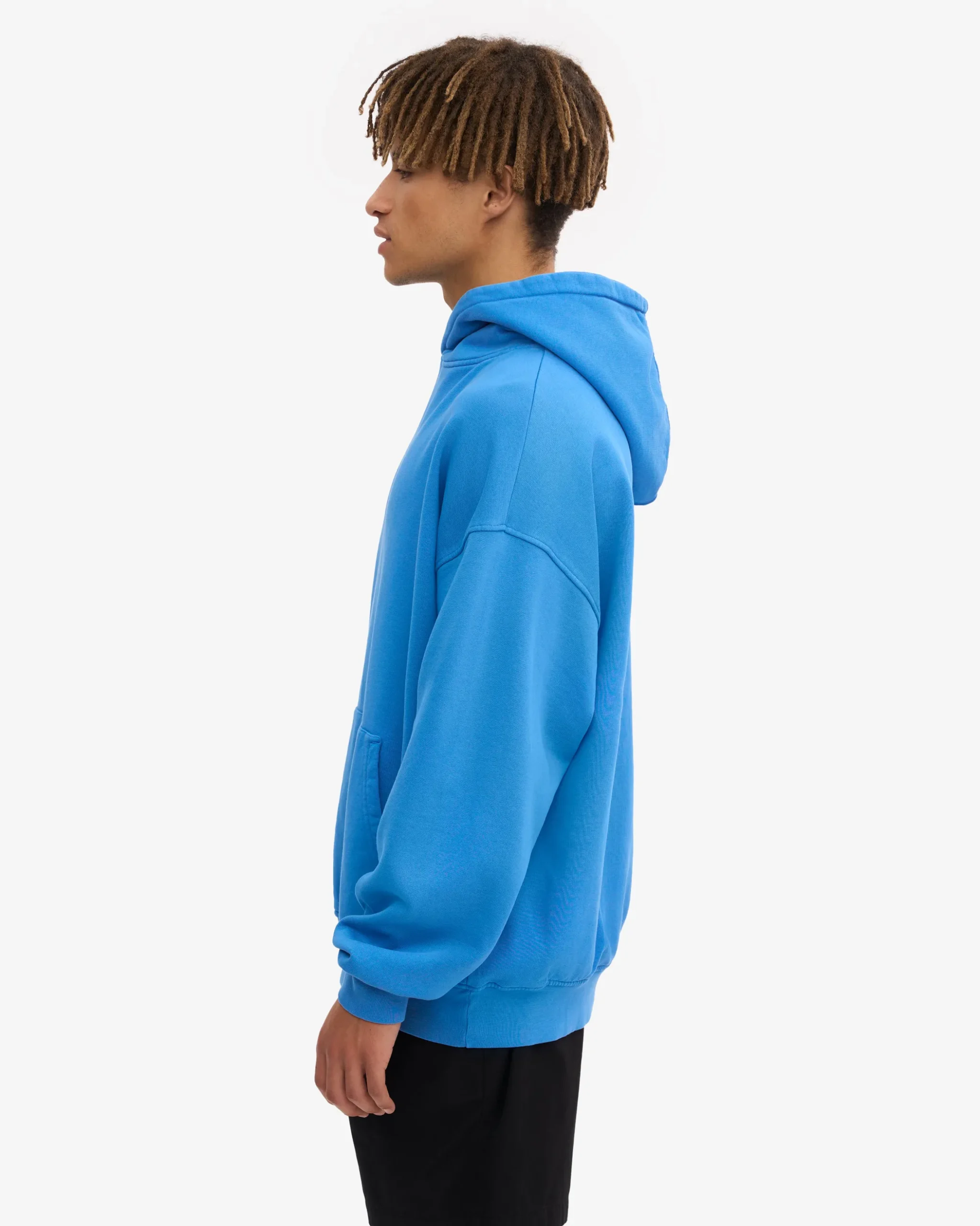 Organic Oversized Hood - Pacific Blue