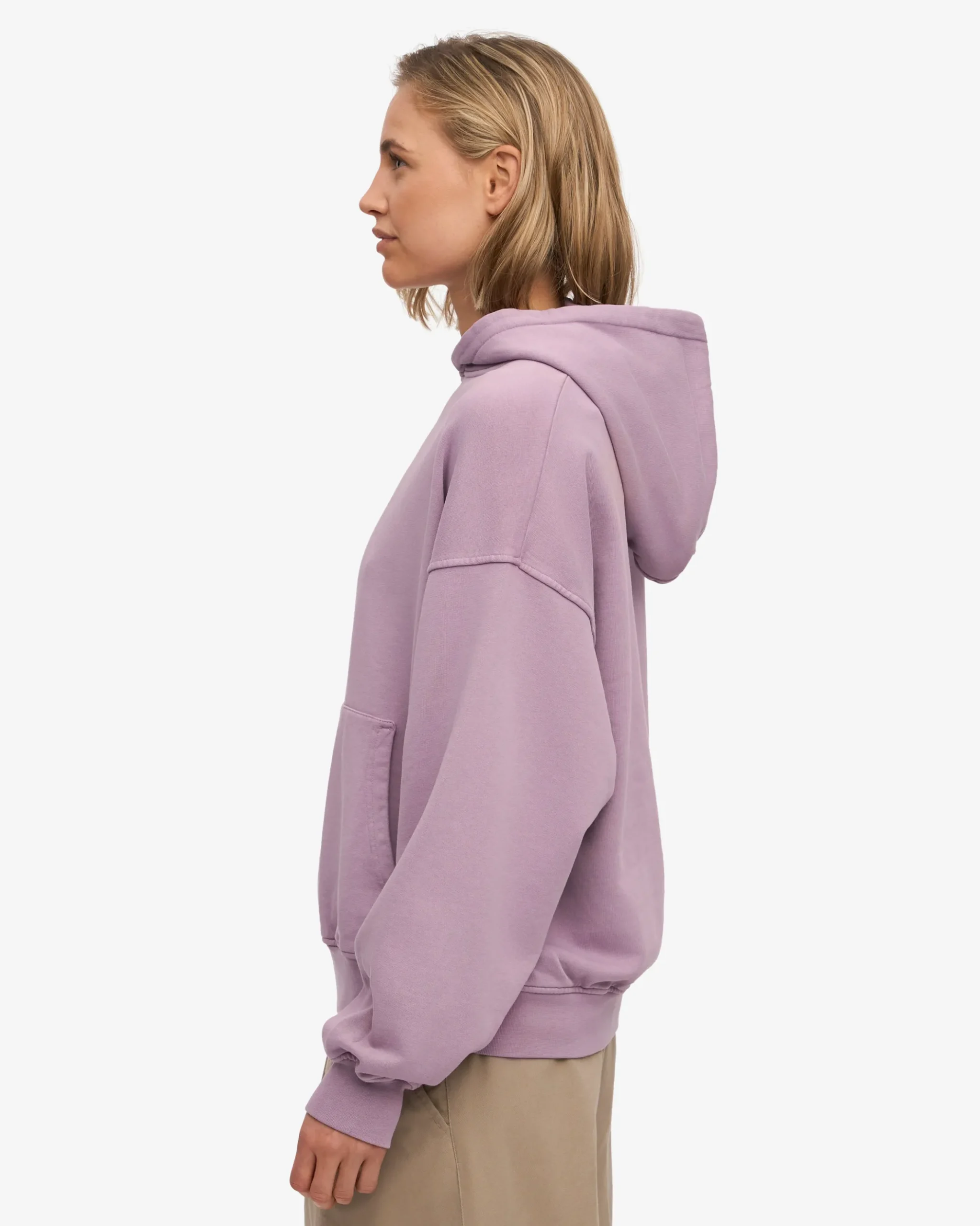 Organic Oversized Hood - Pearly Purple