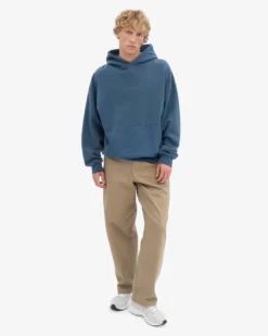 Organic Oversized Hood - Petrol Blue