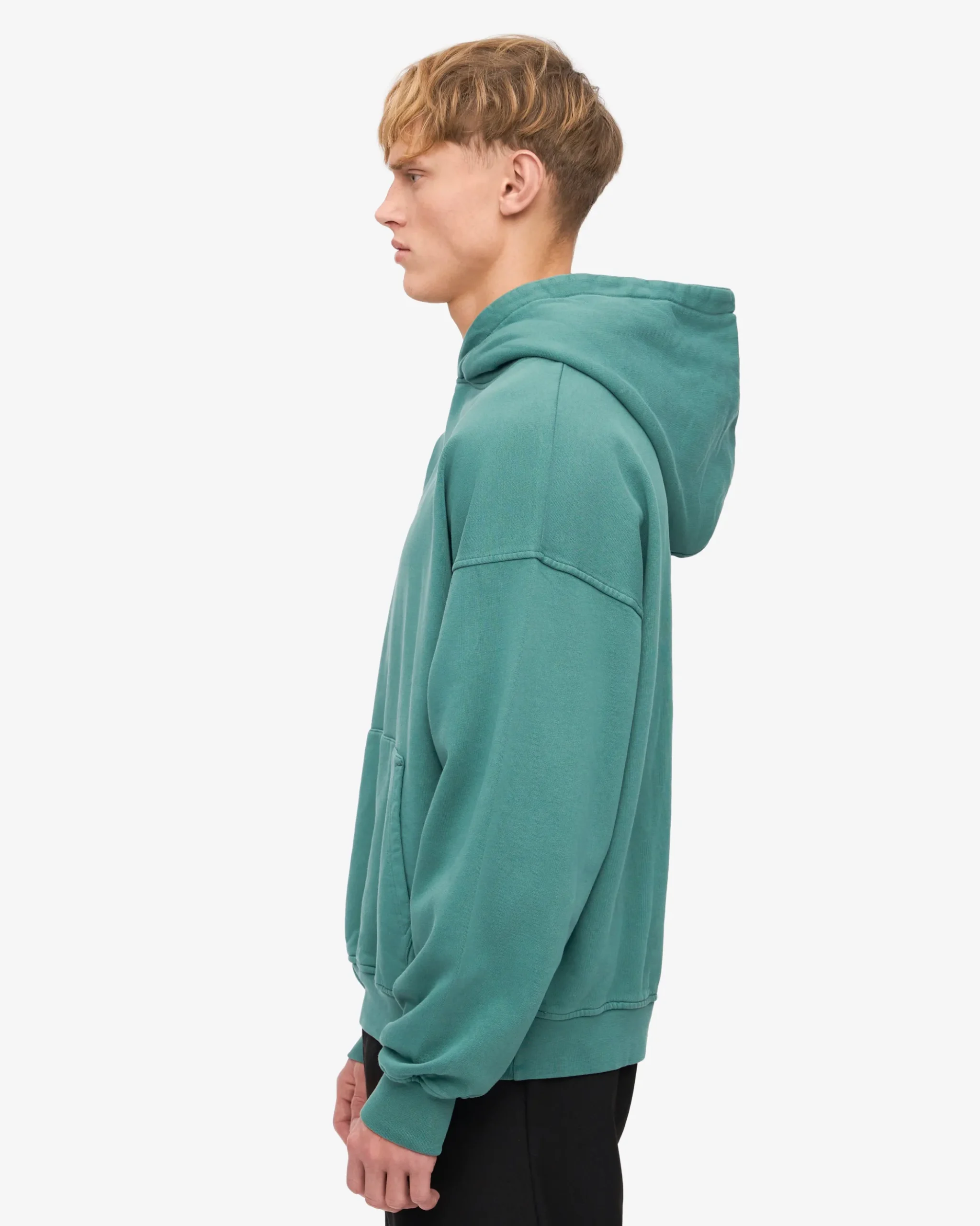 Organic Oversized Hood - Pine Green