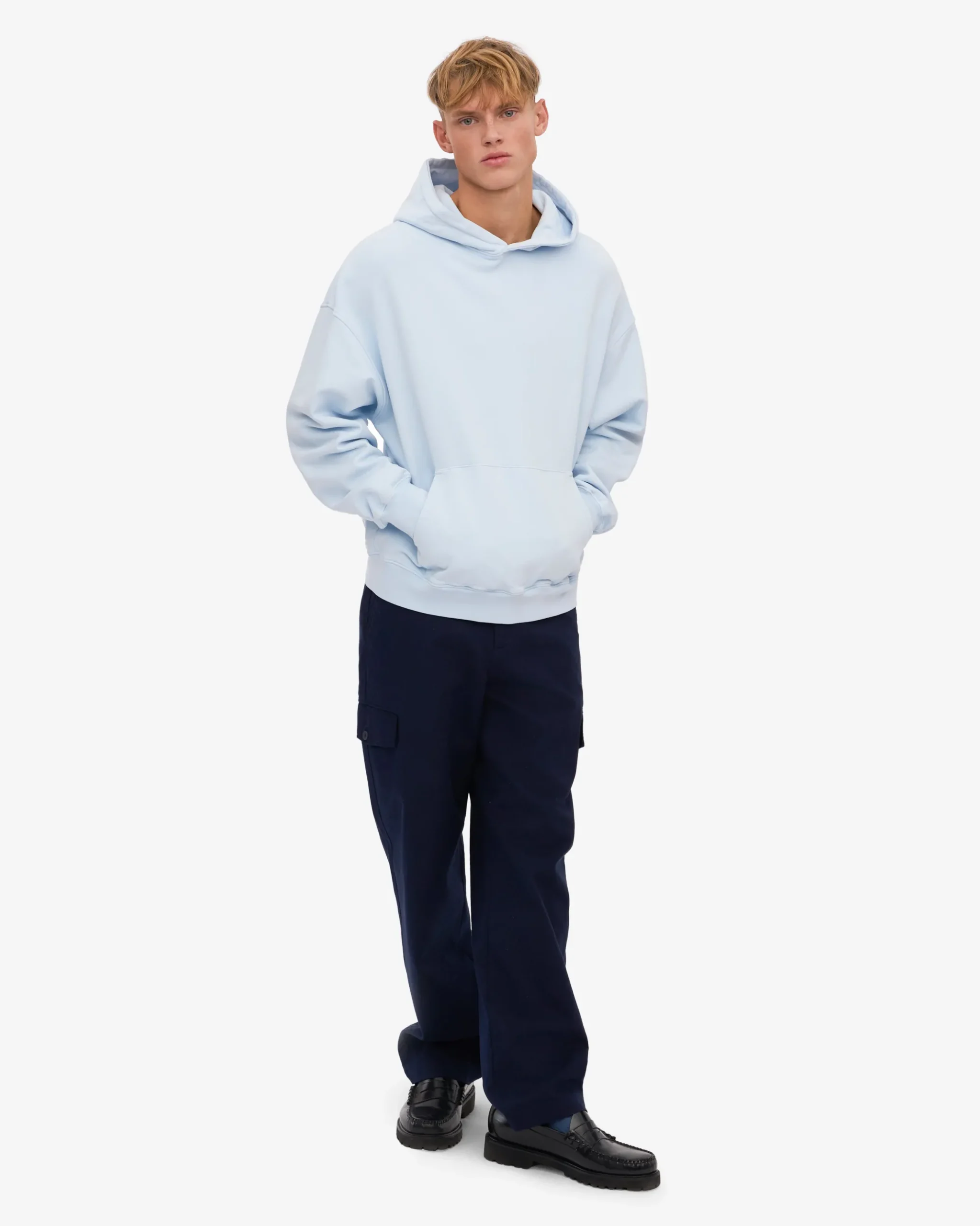Organic Oversized Hood - Polar Blue