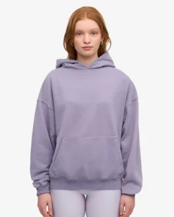 Organic Oversized Hood - Purple Jade