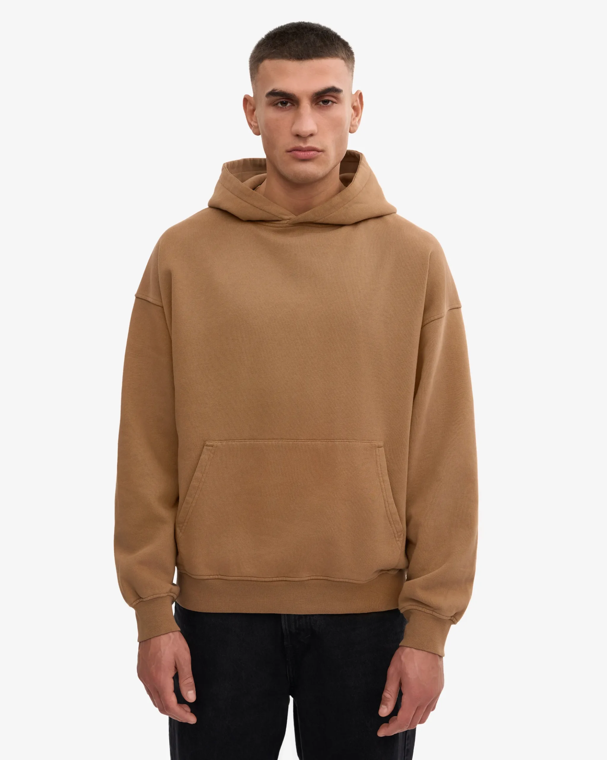 Organic Oversized Hood - Sahara Camel