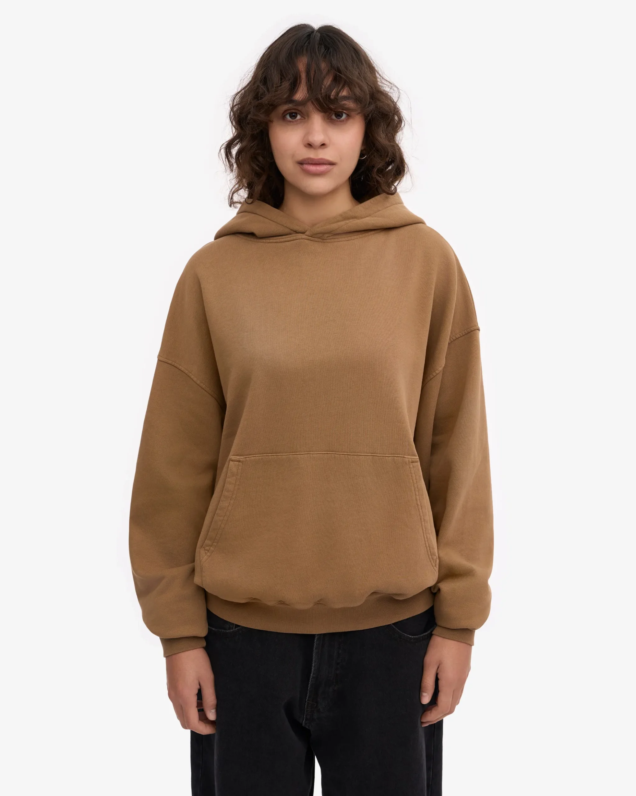 Organic Oversized Hood - Sahara Camel