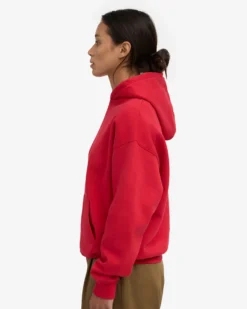 Organic Oversized Hood - Scarlet Red