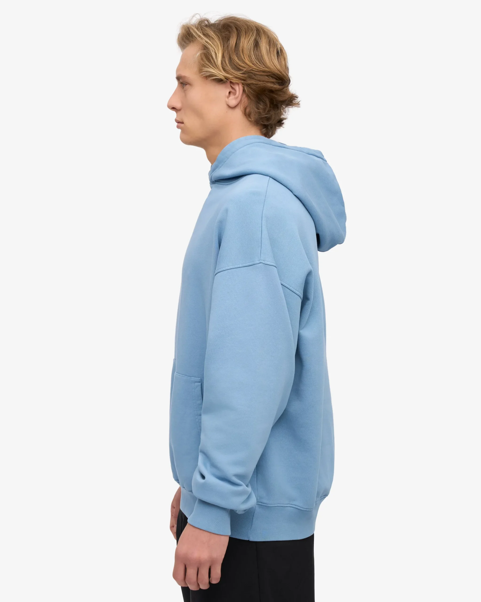 Organic Oversized Hood - Seaside Blue
