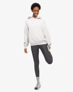 Organic Oversized Hood - Snow Melange