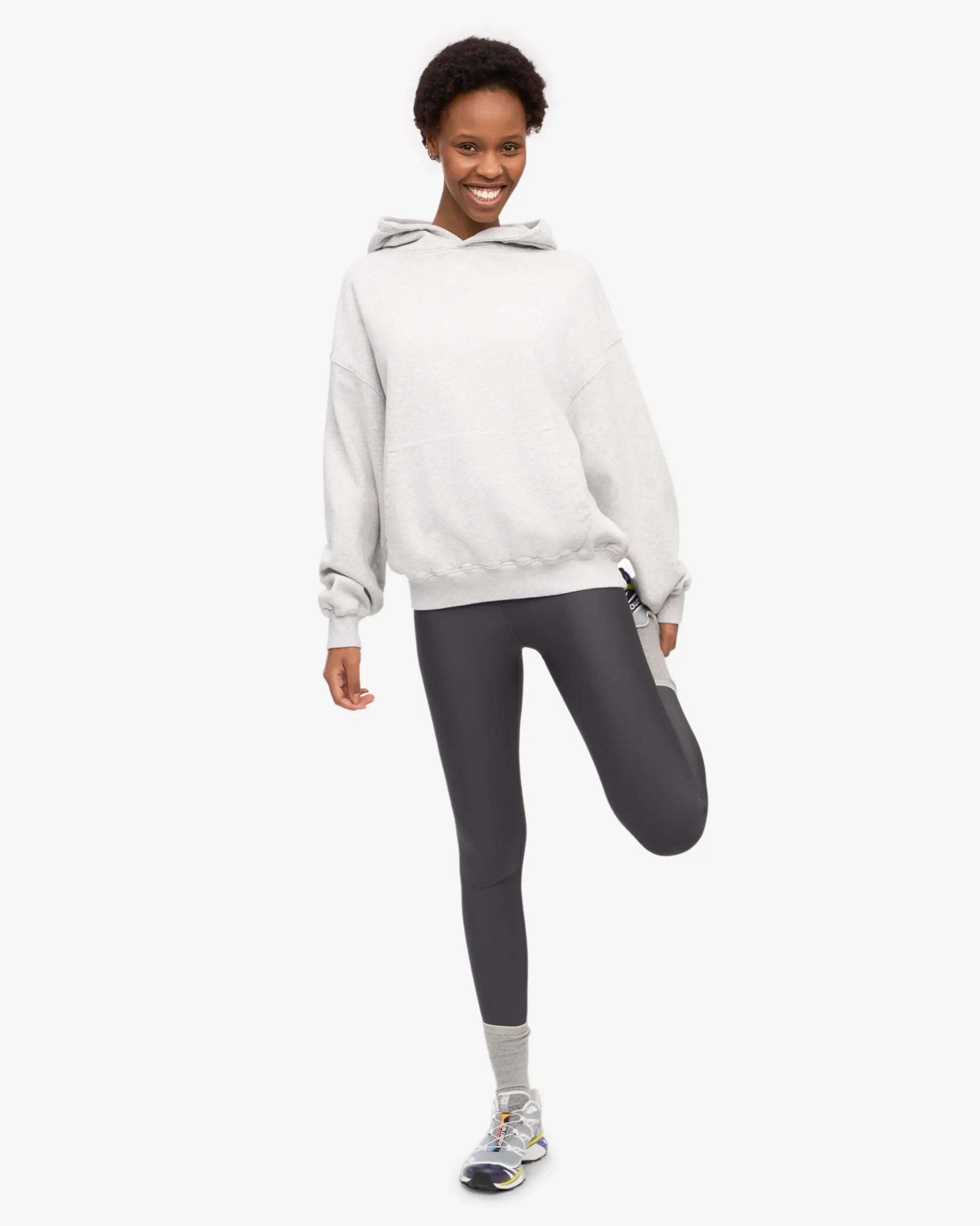 Organic Oversized Hood - Snow Melange