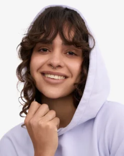Organic Oversized Hood - Soft Lavender