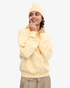 Organic Oversized Hood - Soft Yellow