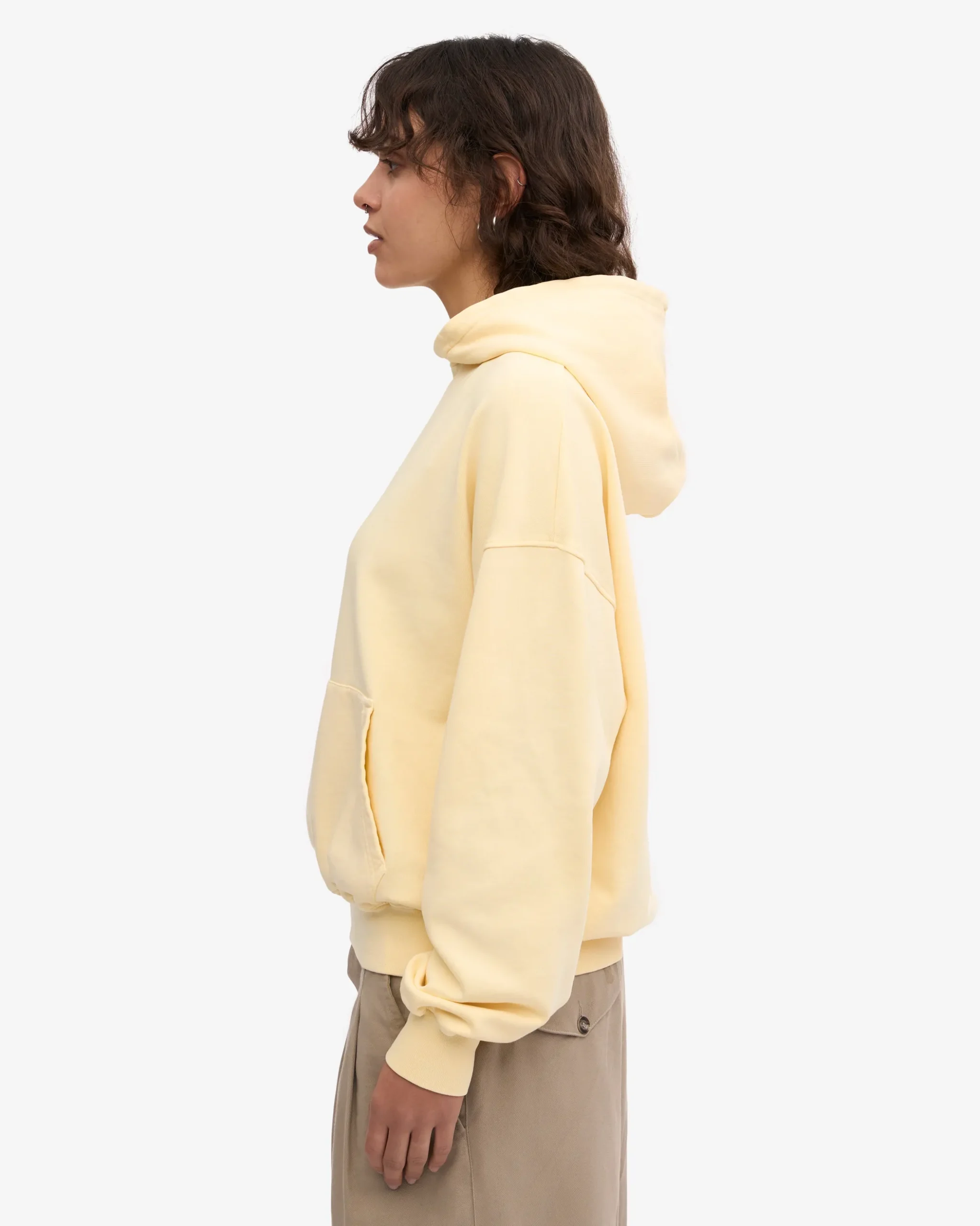 Organic Oversized Hood - Soft Yellow