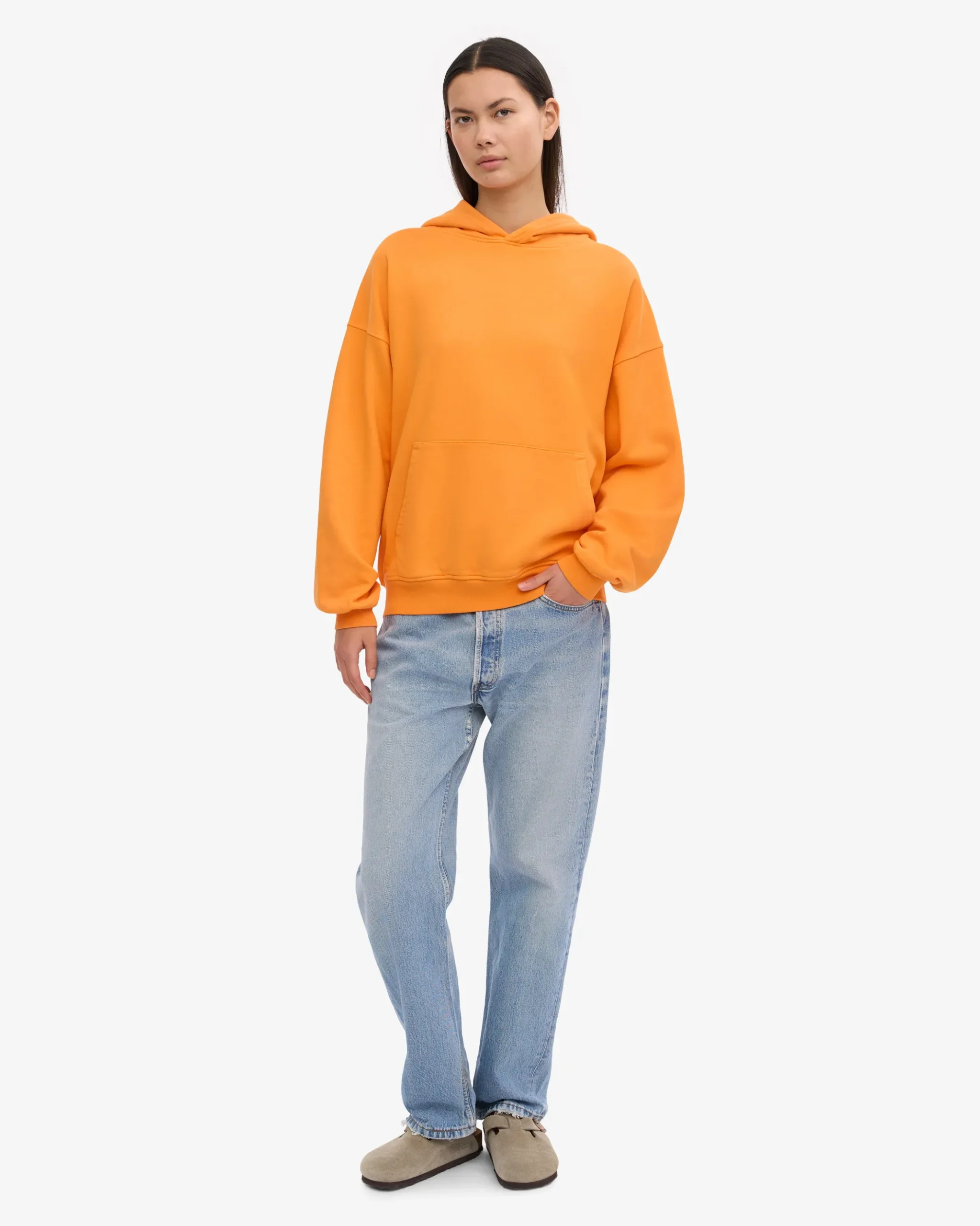 Organic Oversized Hood - Sunny Orange
