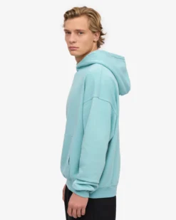 Organic Oversized Hood - Teal Blue