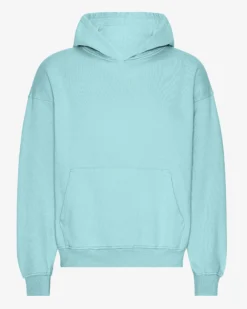 Organic Oversized Hood - Teal Blue