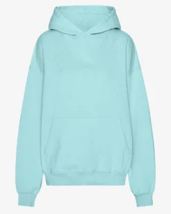 Organic Oversized Hood - Teal Blue