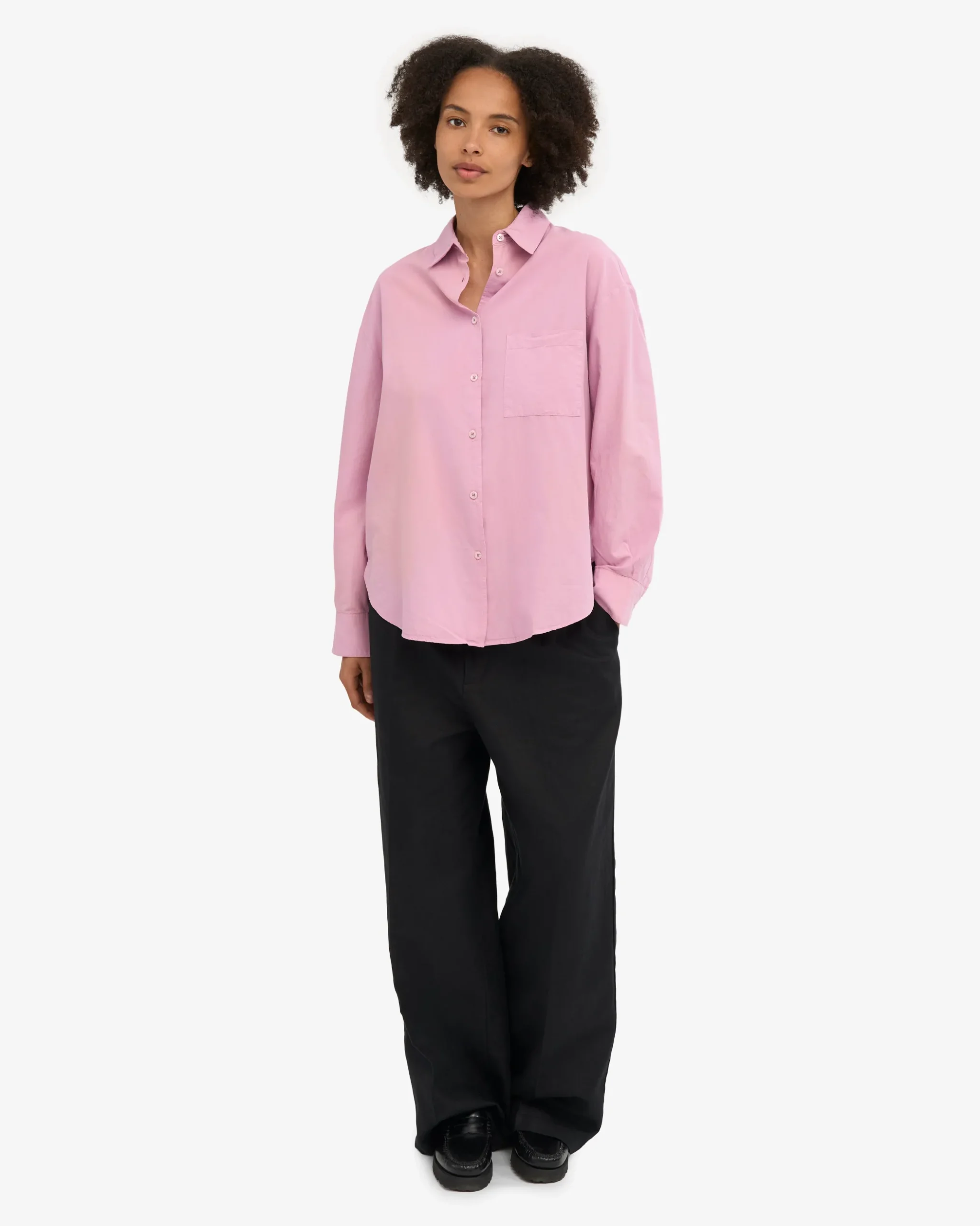 Organic Oversized Shirt - Cherry Blossom