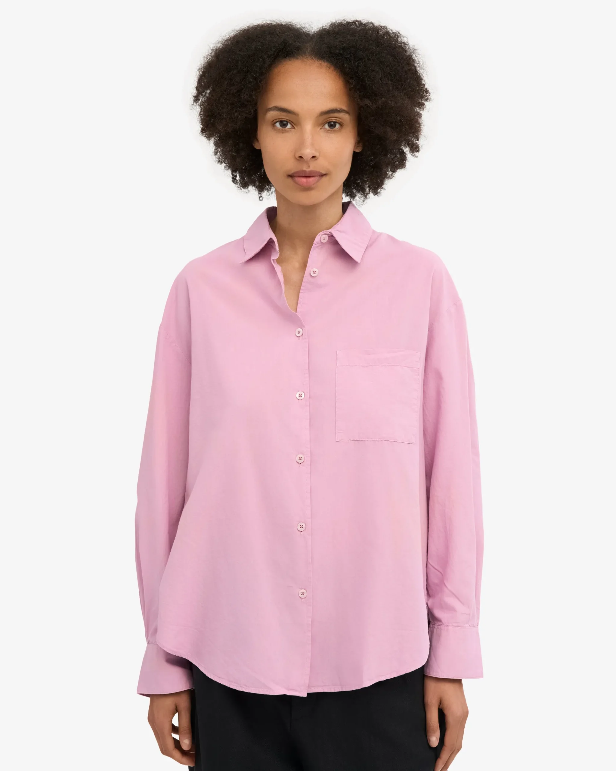 Organic Oversized Shirt - Cherry Blossom