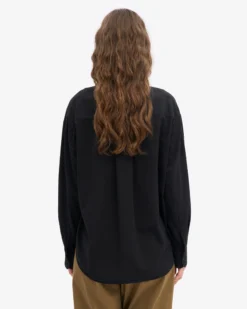Organic Oversized Shirt - Deep Black
