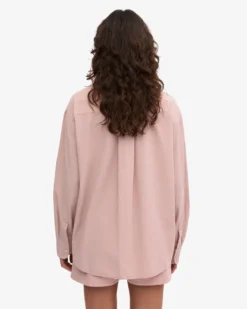 Organic Oversized Shirt - Faded Pink