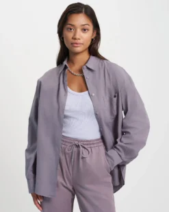 Organic Oversized Shirt - Hunter Green