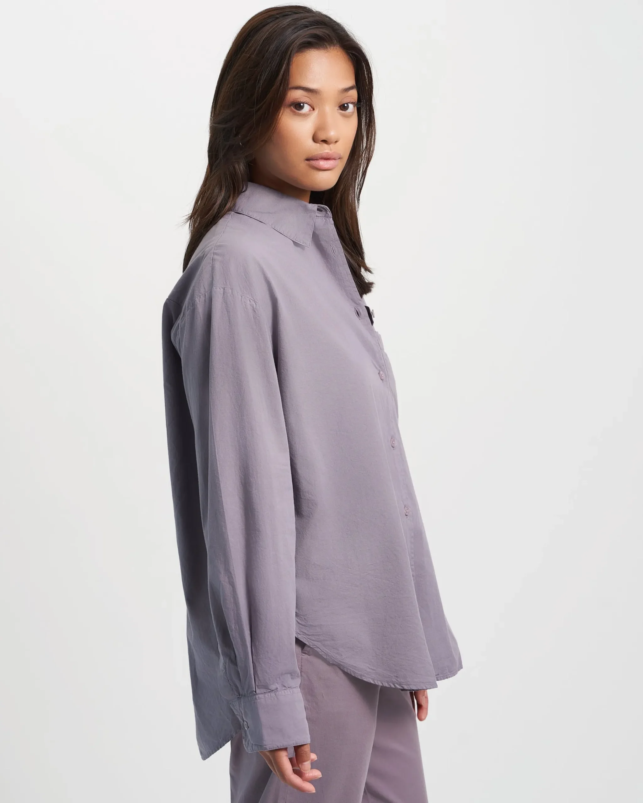 Organic Oversized Shirt - Hunter Green