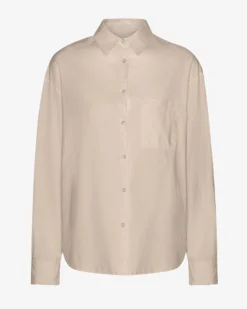 Organic Oversized Shirt - Ivory White