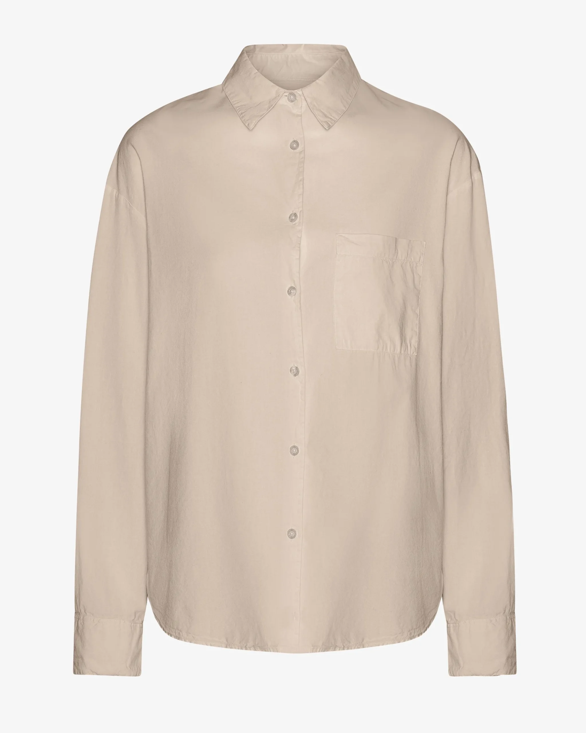 Organic Oversized Shirt - Ivory White