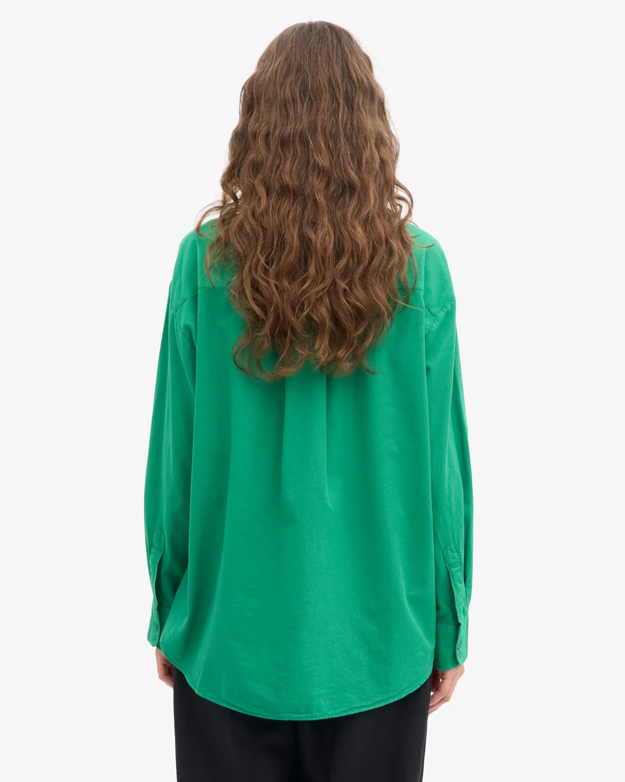 Organic Oversized Shirt - Kelly Green