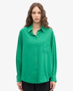 Organic Oversized Shirt - Kelly Green