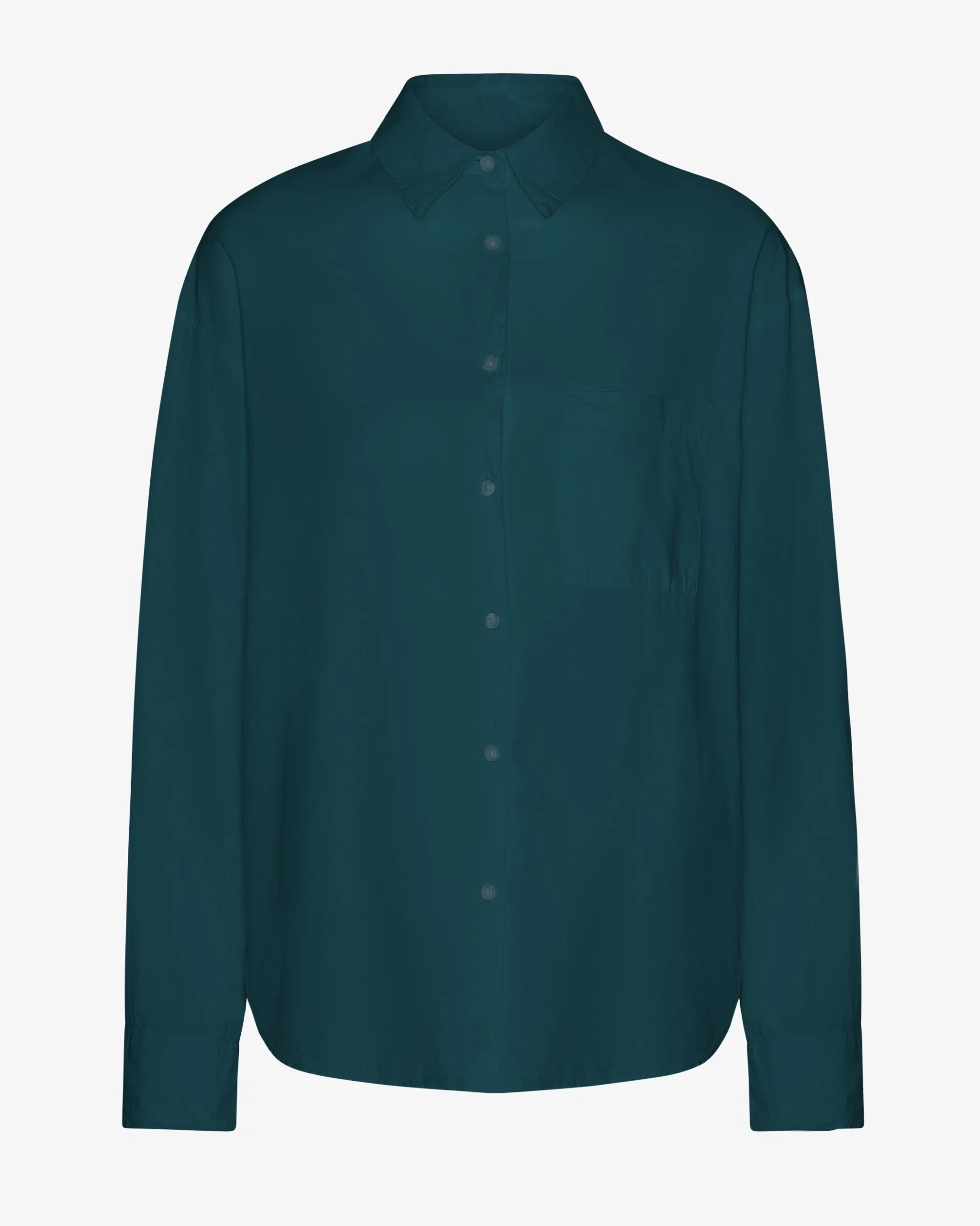 Organic Oversized Shirt - Ocean Green