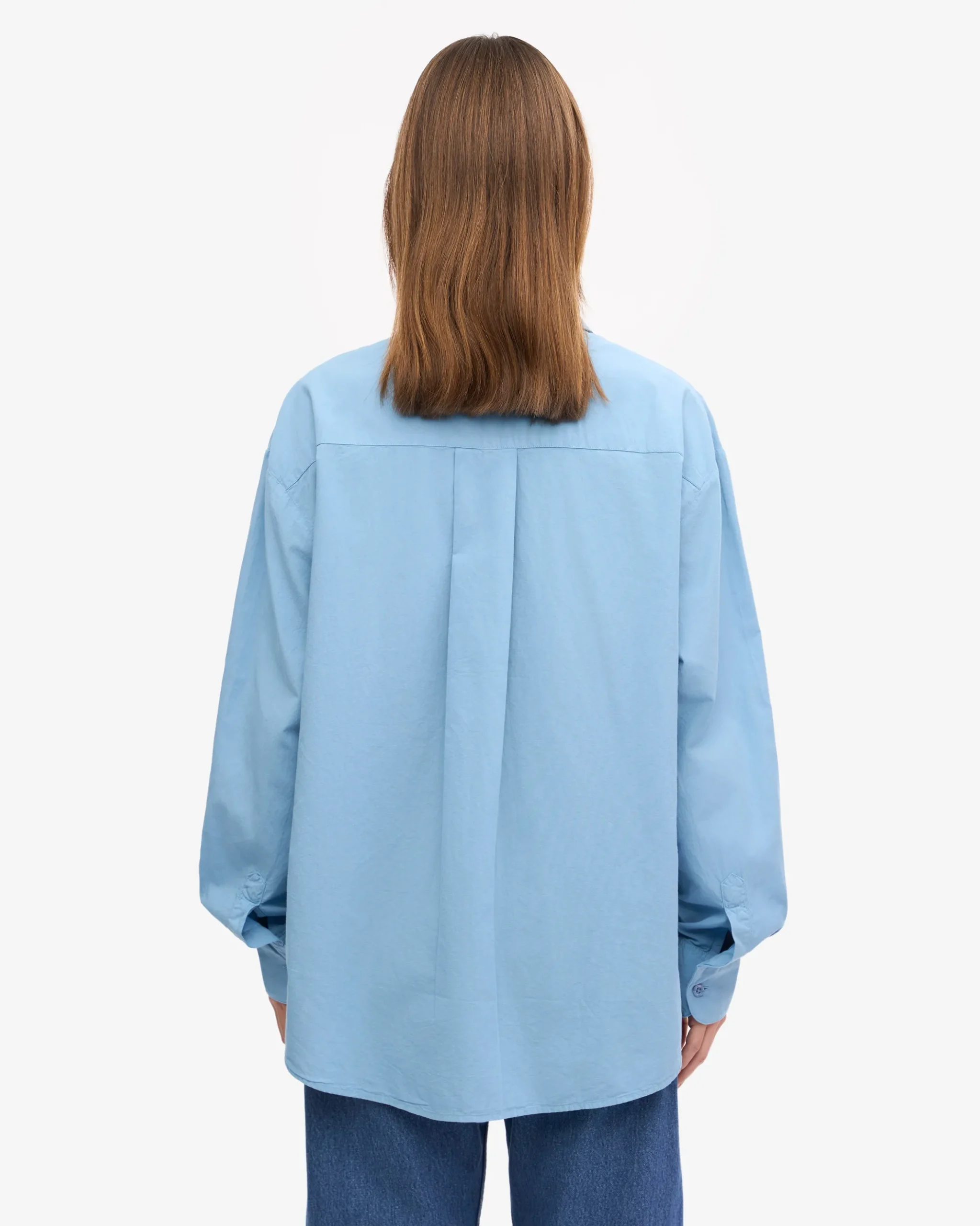 Organic Oversized Shirt - Seaside Blue