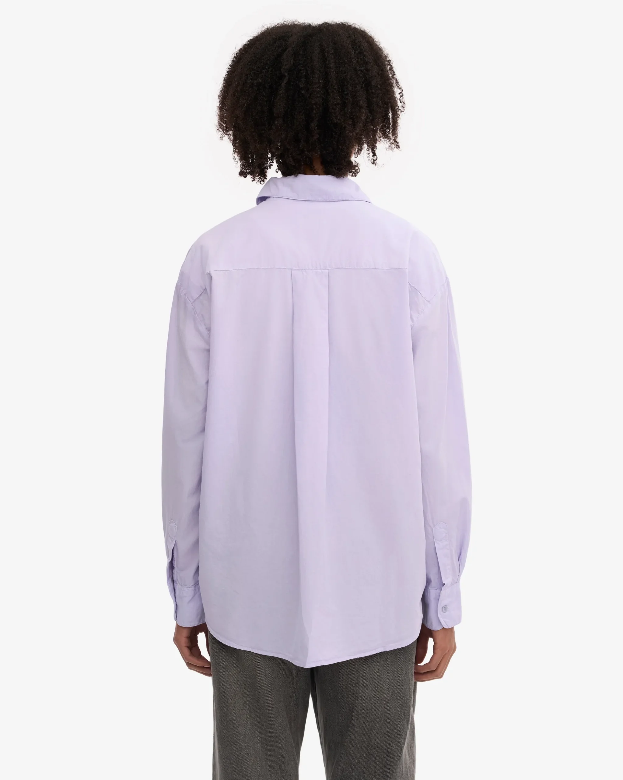 Organic Oversized Shirt - Soft Lavender